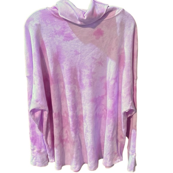 Calvin Klein Performance Womens Plus Casual Tie-Dye Turtleneck Top - Picture 7 of 14